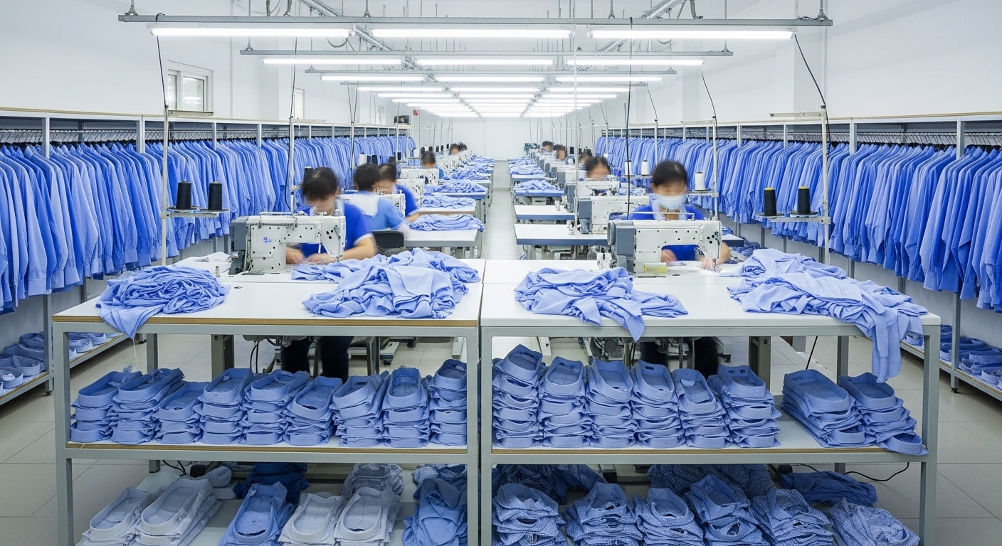 의류 메인 생산